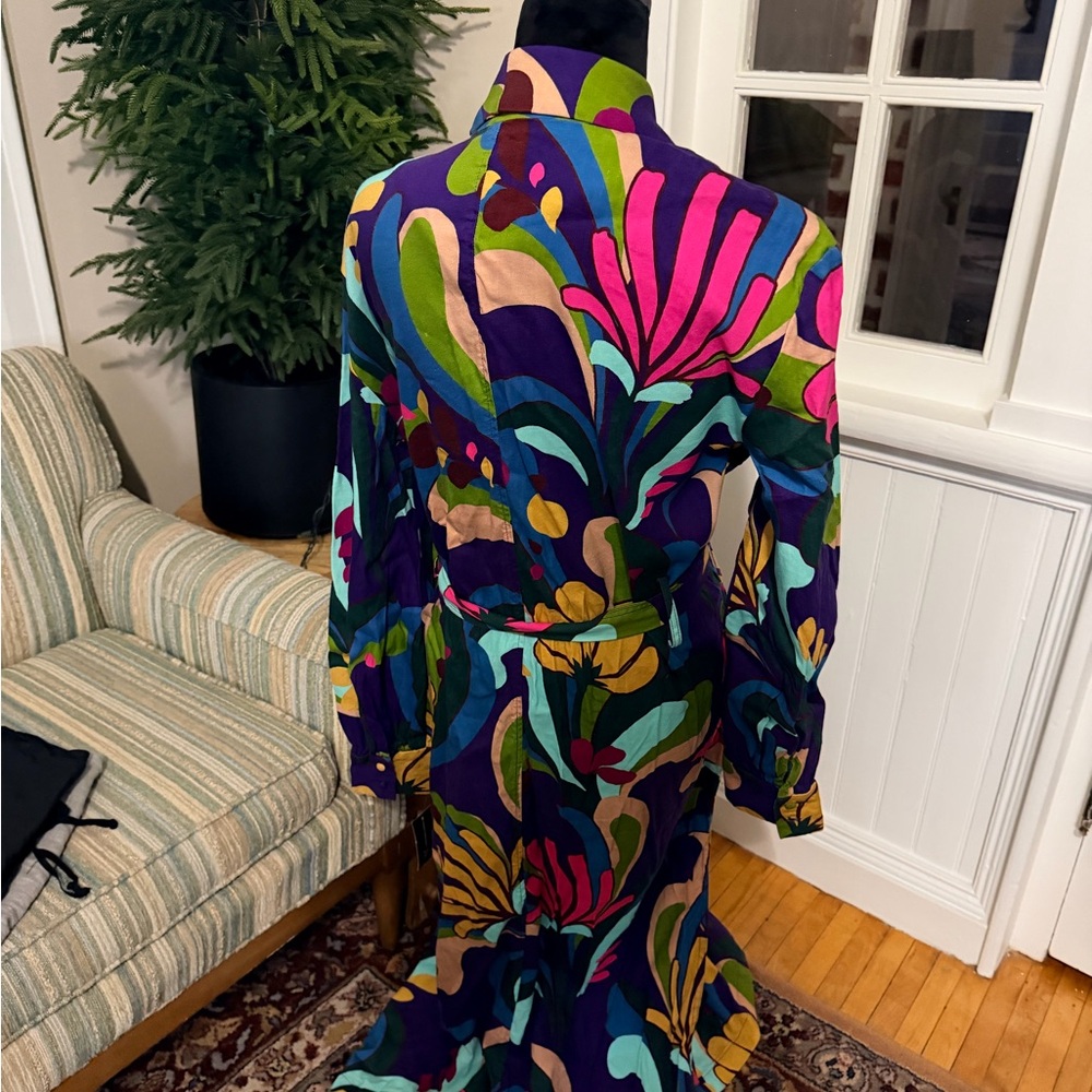 INC International Concepts Multicolor Floral duster jacket - Picture 2 of 15